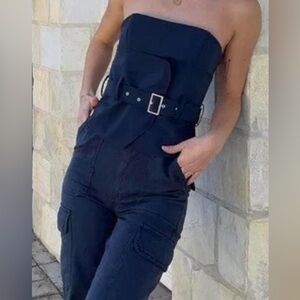 Zara Dark Blue Corset Top, size S